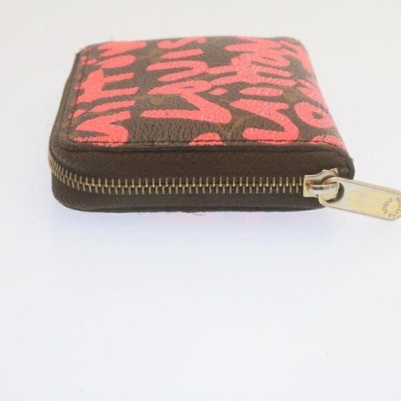 LOUIS VUITTON Monogram Graffiti Zippy Coin Purse Pink - Picture 4 of 12